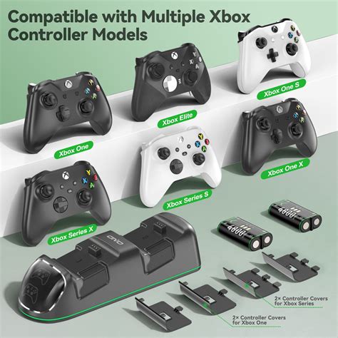 Controller Charger Station For Xbox Series One X S Elite With 2 X 4800 Oivogaming