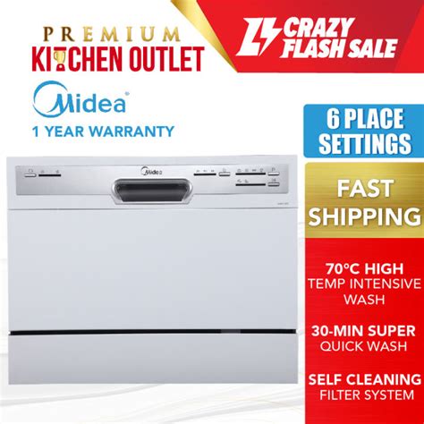 Midea Tabletop Dishwasher With 6 Place Settings WQP6 3607 Lazada