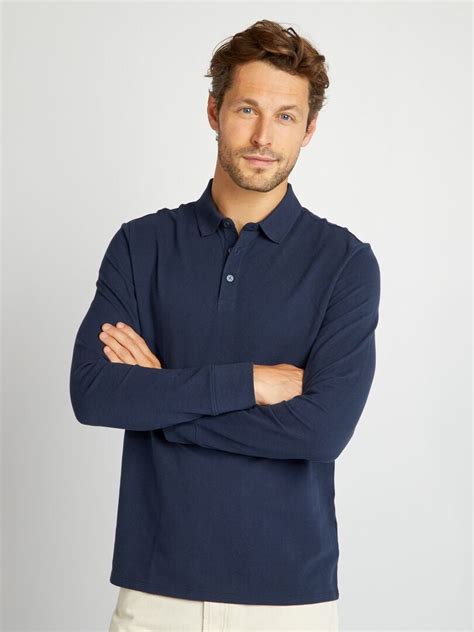 Polo en piqué de coton Bleu marine Kiabi 12 00