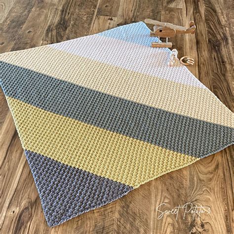 Ravelry Diagonal Delights Baby Blanket Pattern By Sweet Potato