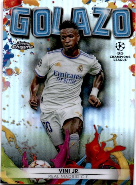 2021 22 Topps Chrome UEFA Champions League Golazo Refractor G 2 Vini