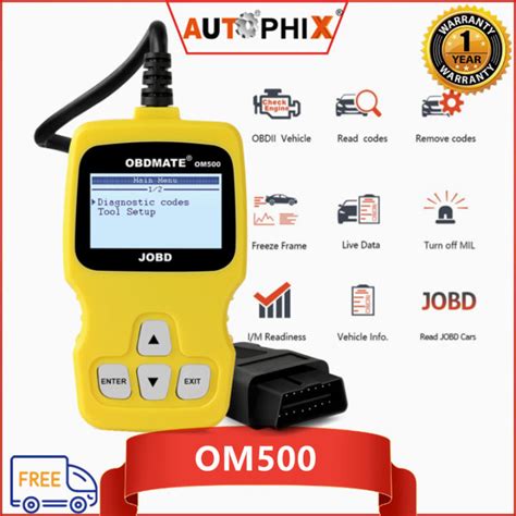 Autophix Om Obd Jobd Eobd Car Scanner Engine Read Clear Error Code