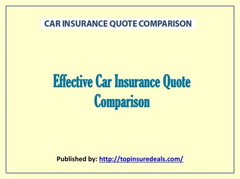 Ppt Effective Car Insurance Quote Comparison Powerpoint Presentation Id 7270754