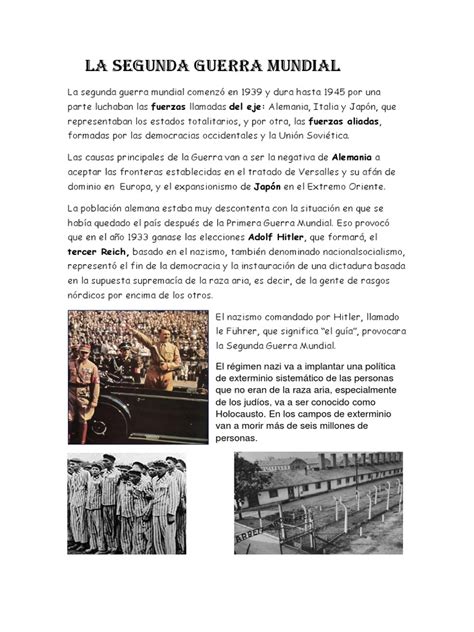 Total 40 Imagen Texto De La Segunda Guerra Mundial Abzlocal Mx