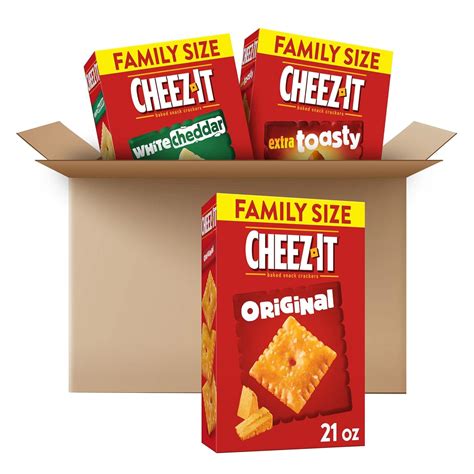 Buy Cheez It Baked Snack Cheese Crackers 3 Flavor Variety Pack White