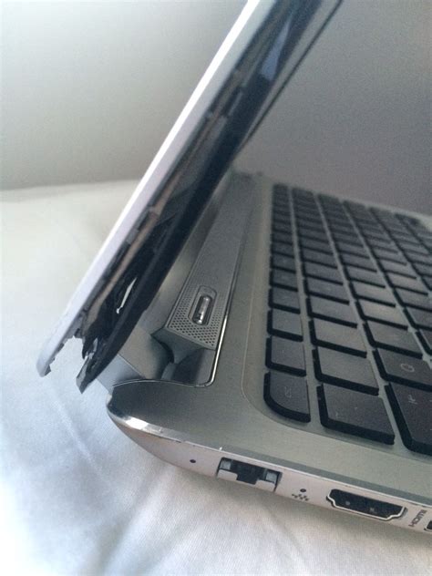 Laptop hinge plastic broken