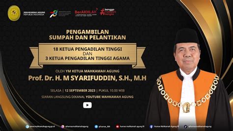 PENGAMBILAN SUMPAH DAN PELANTIIKAN 18 KPT DAN 3 KPTA OLEH YANG MULIA