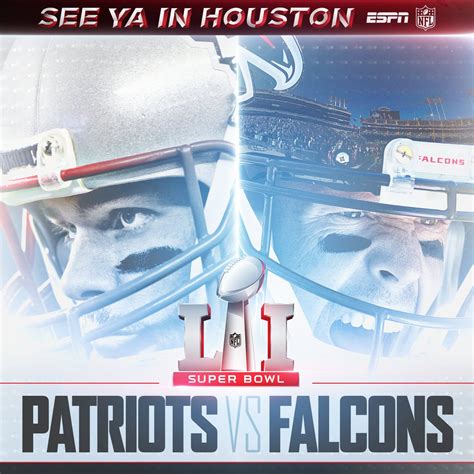 Super Bowl 51 is set! Patriots vs AtlantaFalcons | NFL on ESPN | Scoopnest