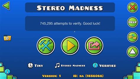 Geometry Dash Stereo Madness Verified Extreme Demon Youtube