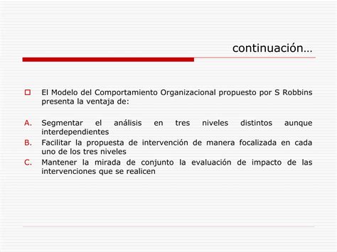 Modelo De Comportamiento Organizacionalppt