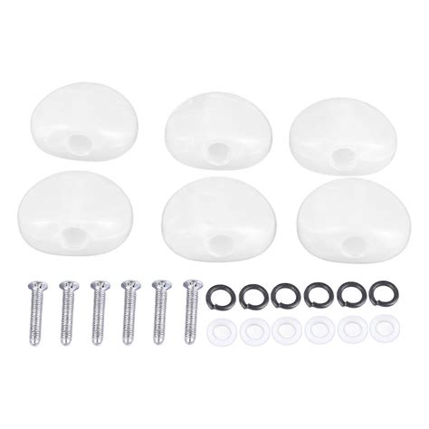 6Pcs Electric Guitar Tuning Peg Key Button Semicircle Shape Folk