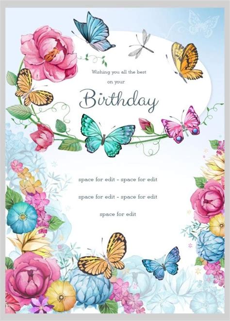 Birthday Greetings Butterfly Happy Birthday In Heaven Mom Butterfly