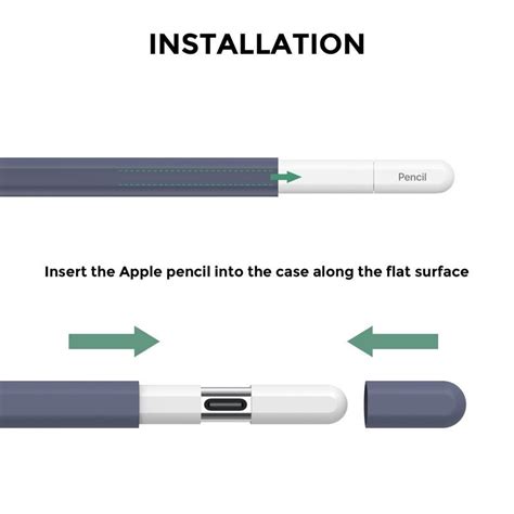 For Apple Pencil Usb C Ahastyle Pt Silicone Same Color Protective