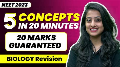 5 Concepts In 20 Minutes 20 Marks Guaranteed Biology Revision