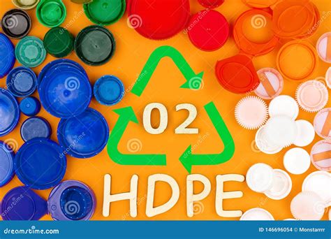 Sinal De Reciclagem Pl Stico Marca Do Hdpe Foto De Stock Imagem