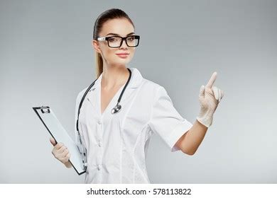 Attractive Doctor Brown Hair Nude Make Stock Photo 578113822 Shutterstock