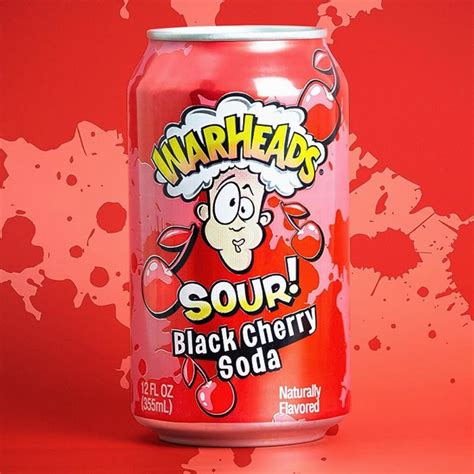 Jual Warheads Sour Soda 355 Ml Warhead Flavored Soft Drink Product