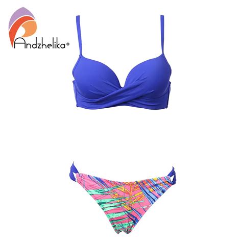 Aliexpress Buy Andzhelika Bikini Women Swimsuit Push Up Swimwear