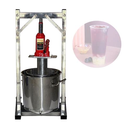 Commercial L Capacity Manual Hydraulic Fruit Juicer Hand Stainless