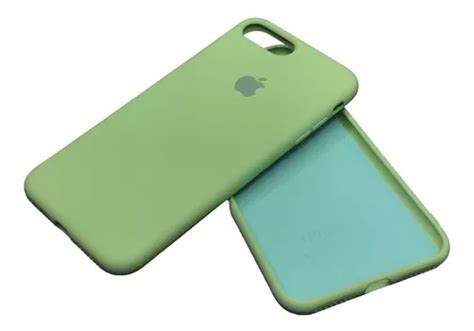 Capa Case Silicone Fechada Embaixo IPhone 7 8 Plus Aveludada