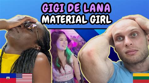 Reaction To Gigi De Lana Material Girl By Madonna First Time