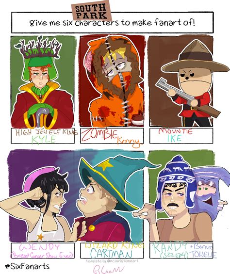 6 South Park characters! by gloom-cloud on Newgrounds