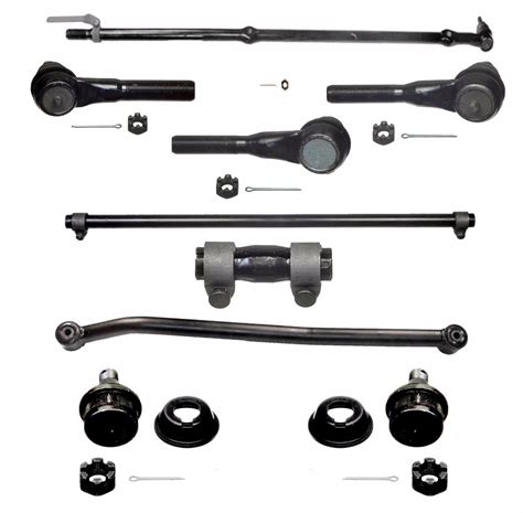 Jeep Wrangler Tie Rod Lower Ball Joint Track Bar Kit Fits Years 1991 95