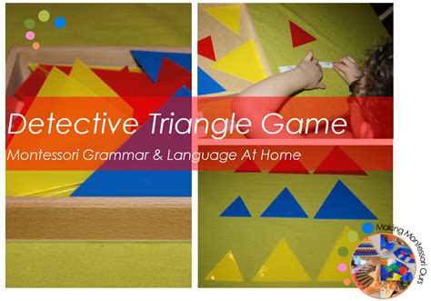 Detective Triangle Game, Montessori Grammar & Language At Home ...