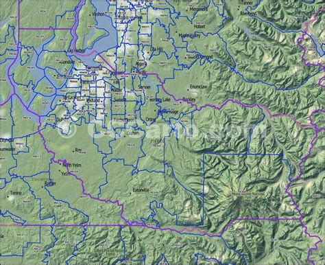 Tacoma Washington Zip Codes Map