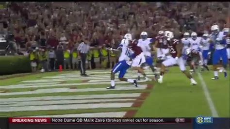 2015 Usc Vs Kentucky Connor Mitch 1 Yd Touchdown Run Youtube