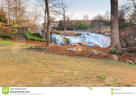 Falls Park Reedy River Greenville South Carolina Sc Stock Photo Image