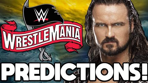 Wwe Wrestlemania 36 Confirmed Match Card Predictions 2020 Youtube