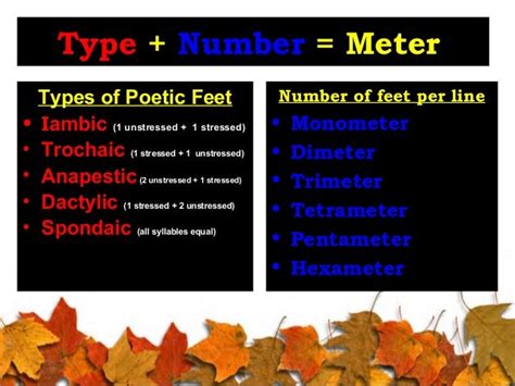 Meter in Poetry