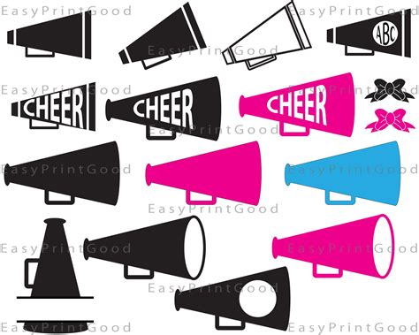 Cheer Megaphone Svg Cheer Svg Megaphone Svg Cut Files Cheer Etsy