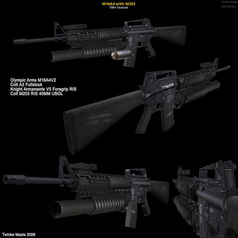 M16A4 with M203 [3D Models]