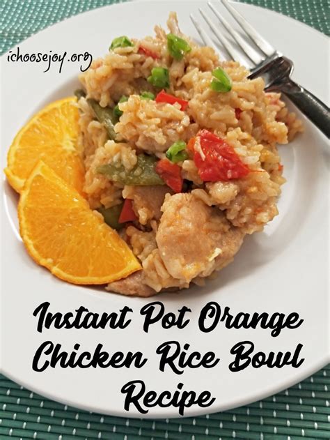 Instant Pot Orange Chicken Rice Bowl Recipe