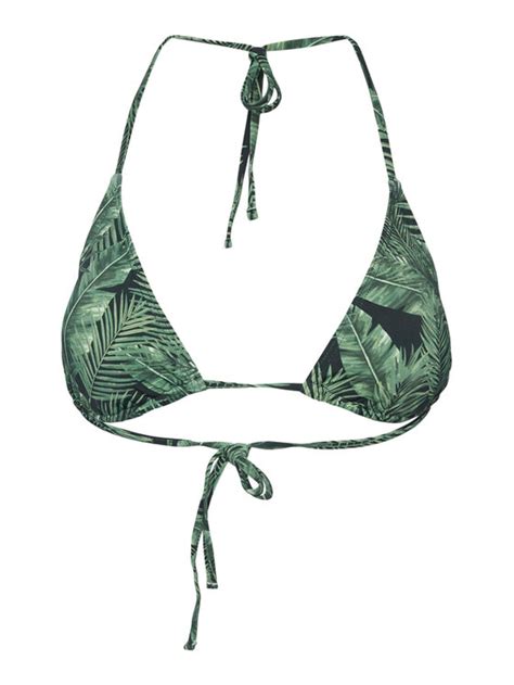 Pieces Góra od bikini 17134624 Zielony Modivo pl