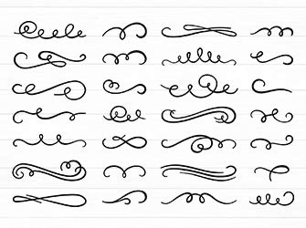 Swoosh svg Flourish svg Swirl svg Swoosh bundle svg Swish svg divider ...