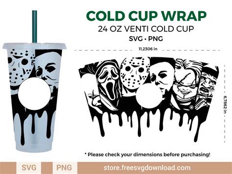 Horror Starbucks Svg