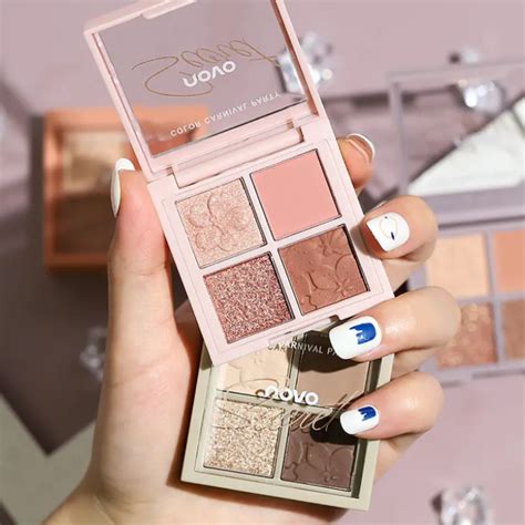 NOVO Eyeshadow Palette Color Nude Glitter Shine Polarize Eyeshadow Yike Beauty Enterprise