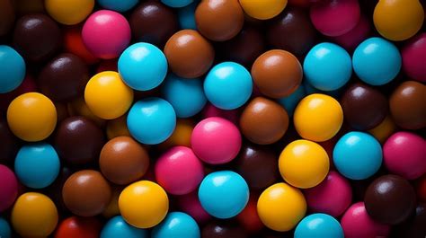 Premium AI Image | colorful background concept with chocolate candy great for background