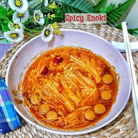 13 Resep Olahan Jamur Enoki Pedas Nikmat Dan Bikin Nagih