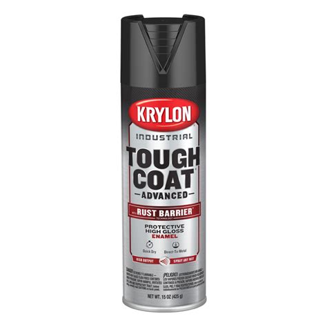 Krylon 7990 Gloss Black Industrial Tough Coat Rust Barrier Spray Paint