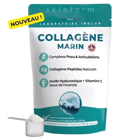 Collagène Marin anti âge avec acide hyaluronique et vitamine C