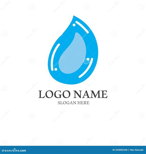 Water Drop Logo A Logo With A Concept Style Vector Illustration