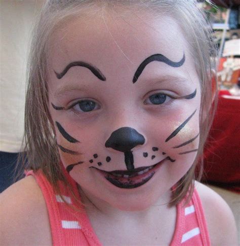 Kitty Simple Cat Face Paint For Kids | agentcats