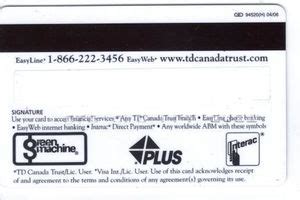 Bank Card Canada Trust Access Card TD Canada Trust The Toronto