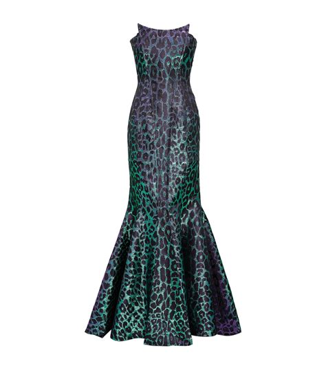 Womens Balmain Multi Leopard Print Gown Harrods Uk