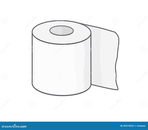 Toilettenpapier Vektor Abbildung Illustration Von Wischer 39519222