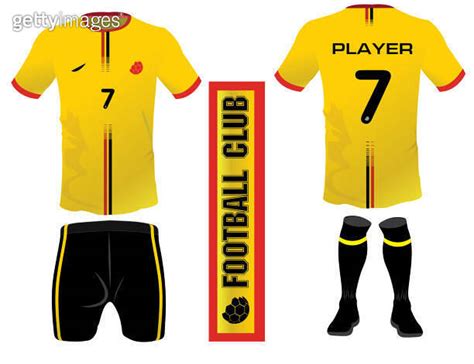 Set Of Soccer Jersey Or Football Kit Template For Football Club Flat